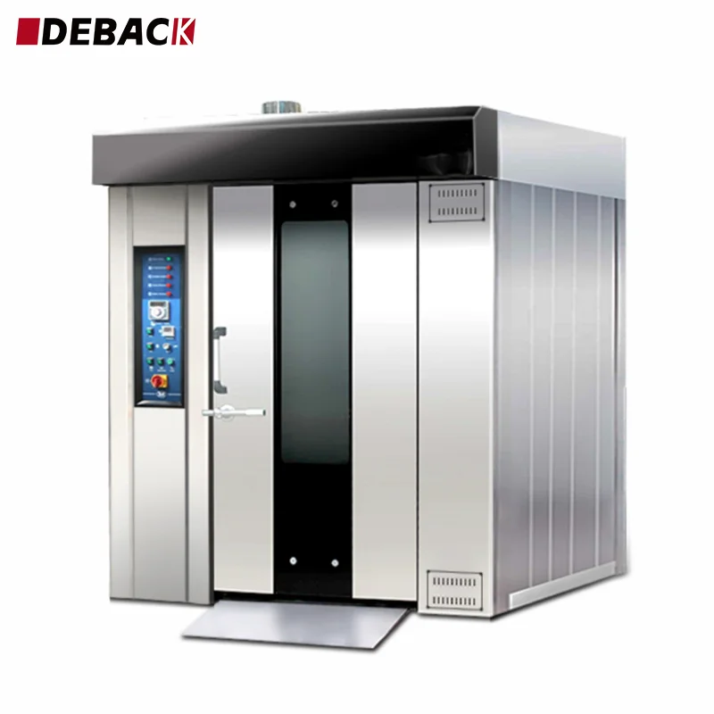 Commercial Bread Rotary Rack Oven 64 Tray Bakery Oven Hot Air Electric 380V Kitchen Machine with 1 Year Warranty Station