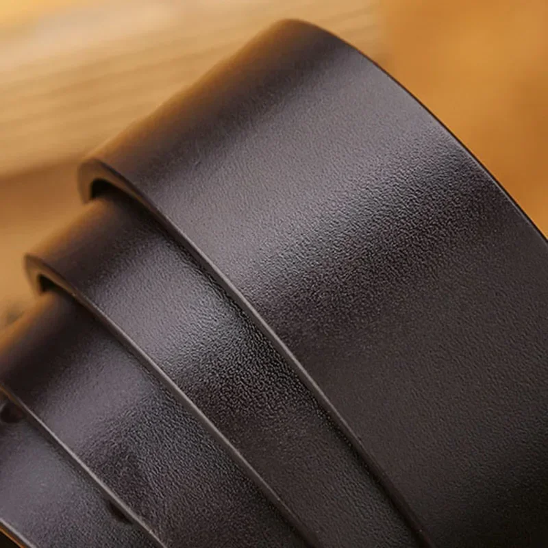 Men\'s Genuine Leather Belt Luxury Brand Belts for Men High Quality Cowhide Male Strap Waist Belt Cummerbunds Ceinture Homme