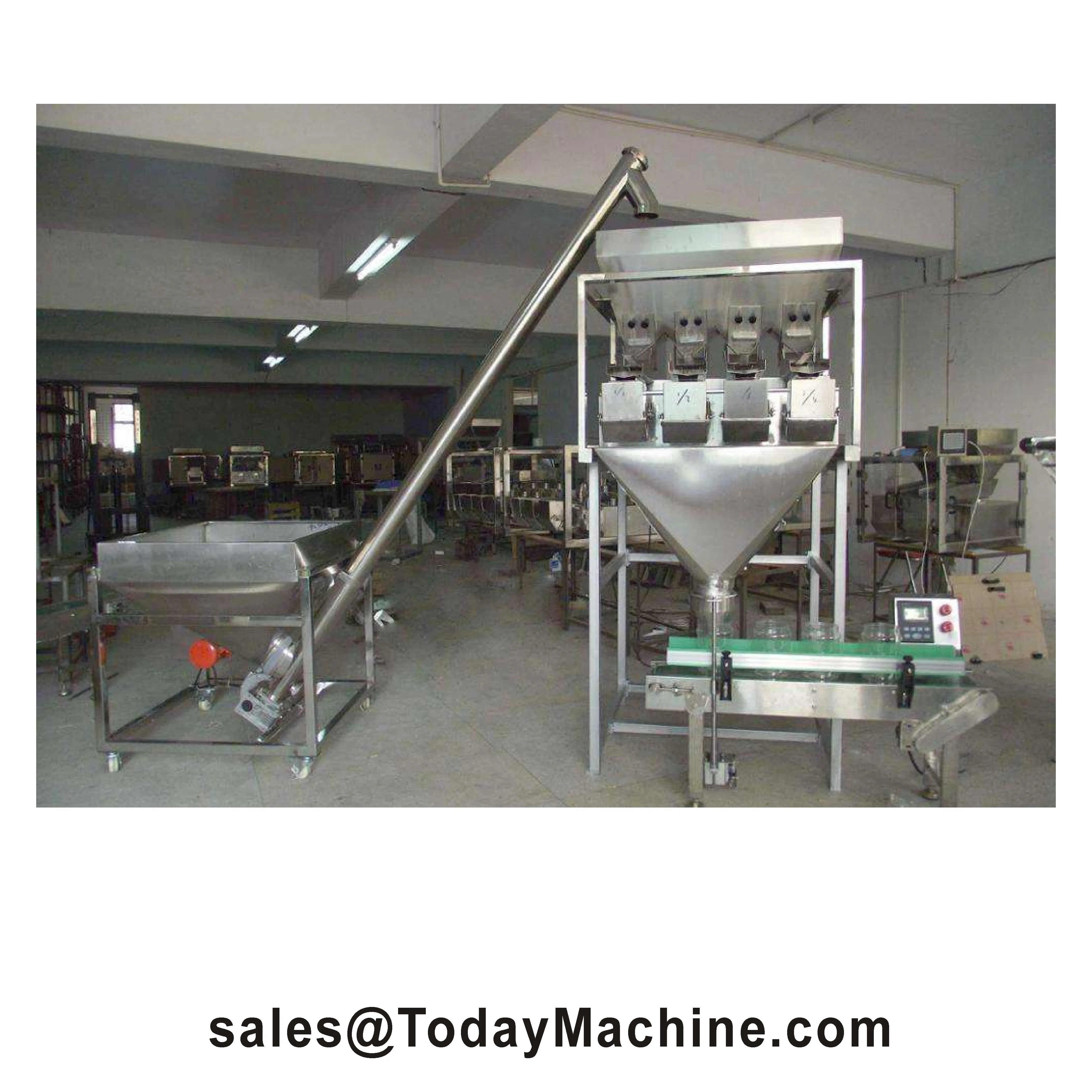 Smart Scale Two Heads Weighing Hoppers Snack Foods Beans Rices Dried Fruit Automatic Filling Linear Weigher