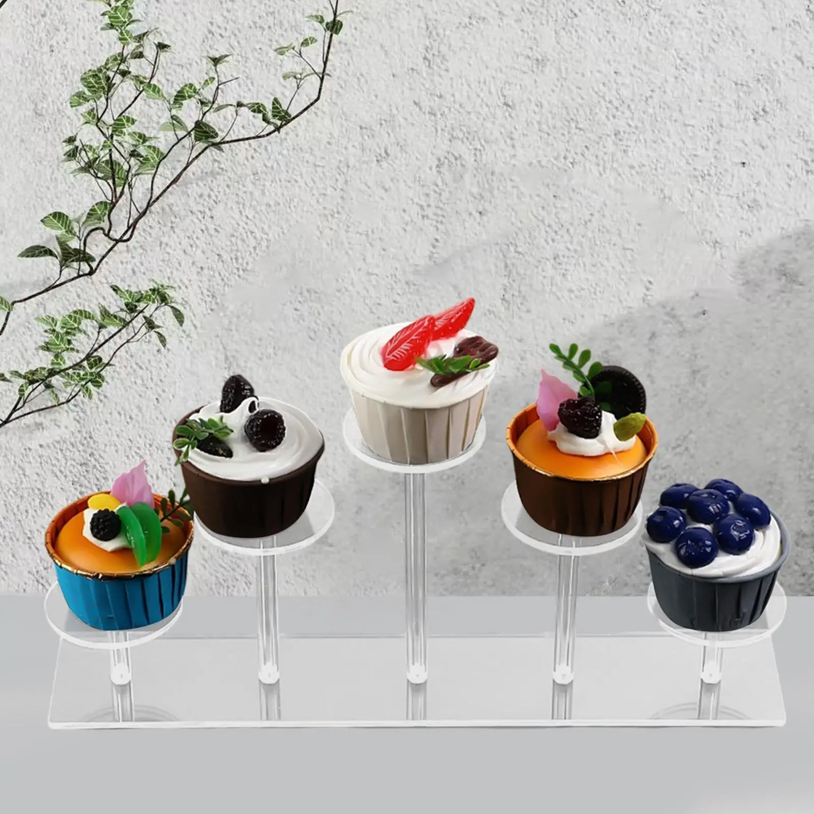 Acryl Display Riser Ständer Halter Transparent für Parfüm Dessert Kosmetik