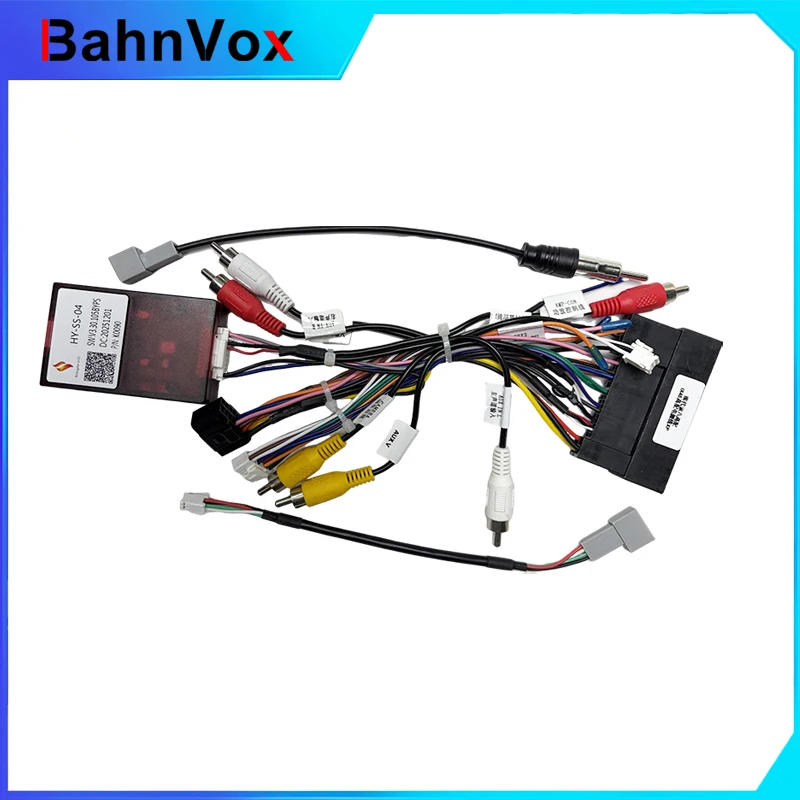 16pin Car Android Radio GPS Wiring Harness AdapterFor Hyundai SantaFe IX452din Stereo Plug Power Cable cord Canbus box decorder