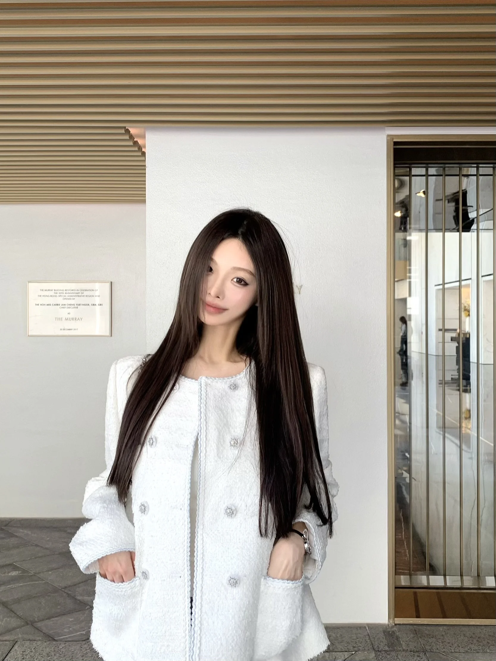 

Женская приталенная ветровка Ele Sle JongLimit с плетеными элементами, 25S, из полиэстера, с длинными рукавами, круглым вырезом и двойными пуговицами