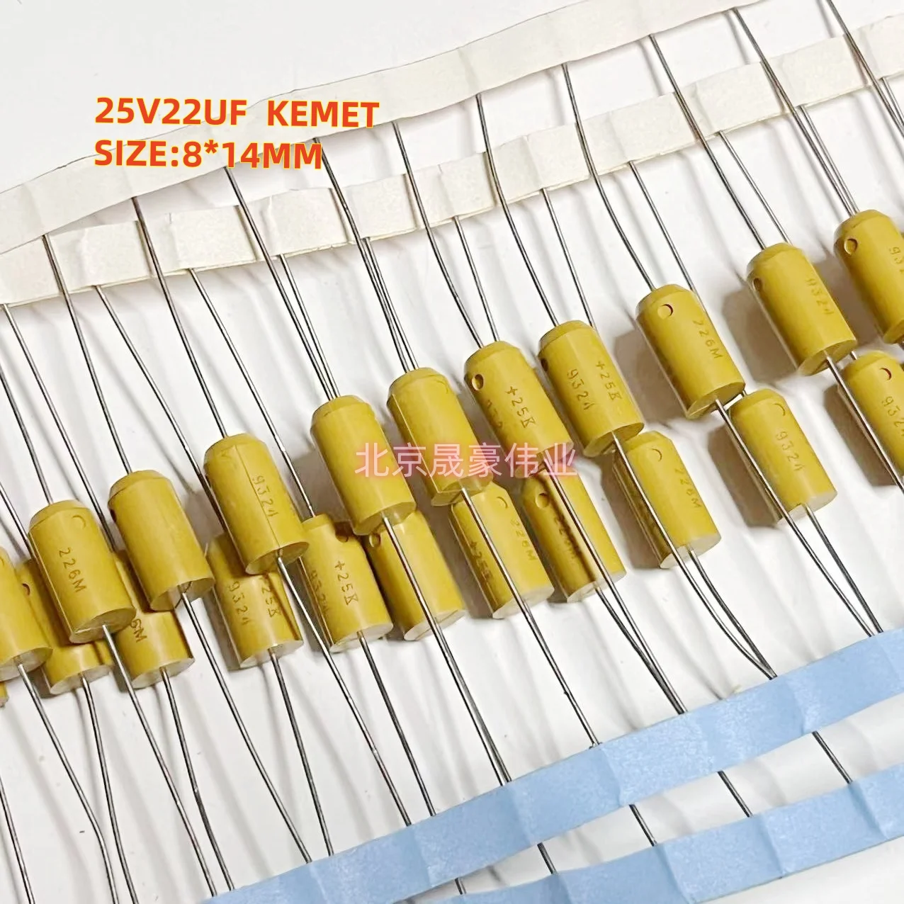 

5pcs 22UF/25V 226K Axial Tantalum Electrolytic Capacitor 25V22UF Horizontal Tantalum Capacitor T332C226M025