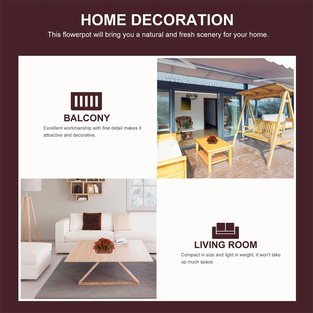 10 Pcs Flowerpot Pots Outdoor Gardening Accessory Bonsai Home Plastic Container Tree Indoor Plant