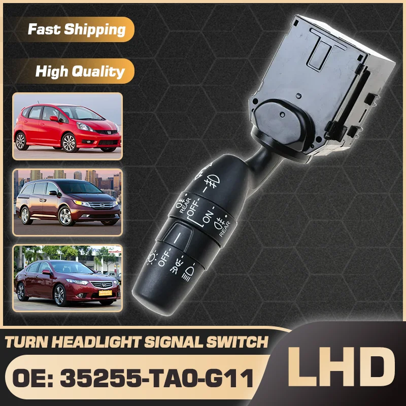 

Car LHD Turn Signal Headlight Switch For Honda Fit Honda Odyssey 2009-2014 Honda Spirior Acura TSX 2010-2014 Parts 35255-TA0-G11