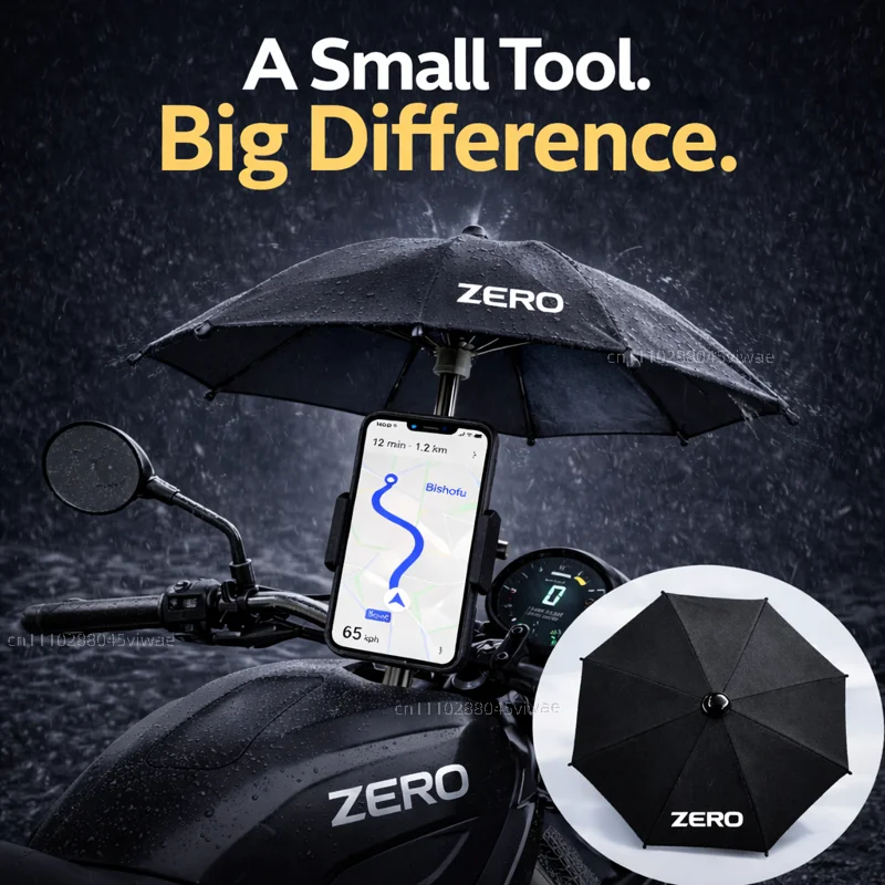 

Держатель для телефона на мотоцикл ZERO: водонепроницаемый, солнцезащитный, антибликовый, дождезащитный, крепление на руль для GPS