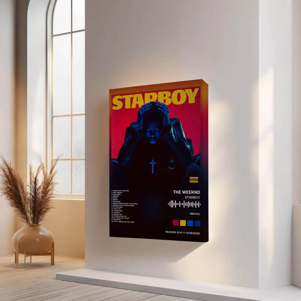 The Weeknd (4) Картина-калиграфия в рамке, обложка альбома, декор для кофейни, бара, комнаты, настенный декор