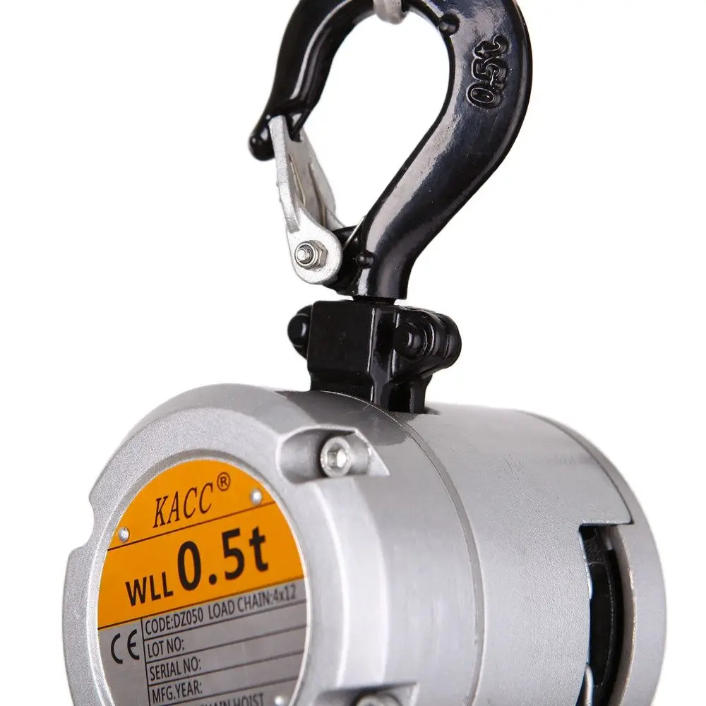 Mini-Hand kettenzug haken halterung 0.25/0,5 Tonnen Kapazität 3m Hub ce Zertifikat tragbares manuelles Hebelblock-Heben