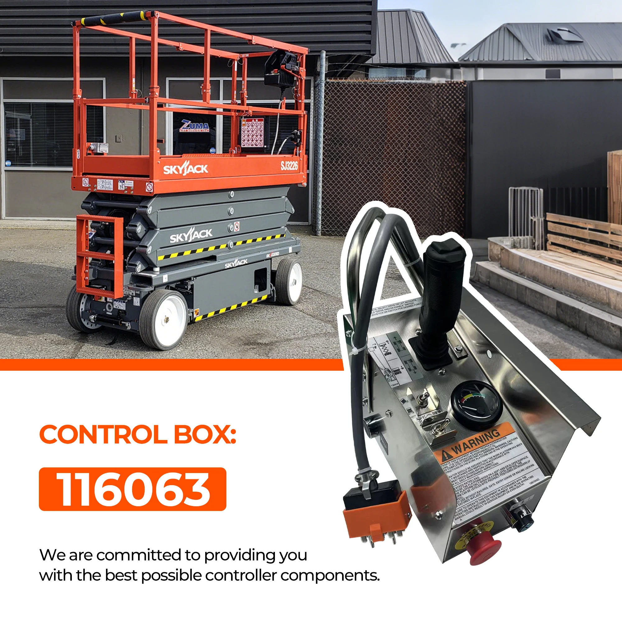 Platformbedieningskast 116063 115985 voor Skyjack SJIII 3220 3226 4626 4830 schaarliften