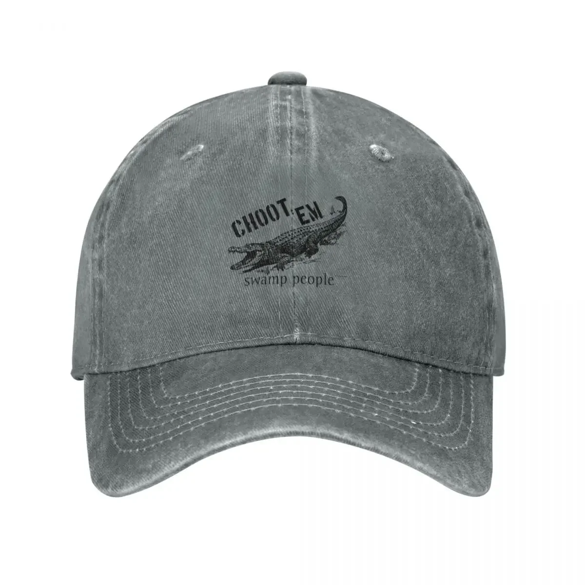 choot'em swamp people design Baseball Cap Wild Ball Hat New In The Hat Beach dad hat Women's Golf Wear Men's