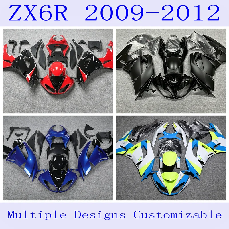 4 Gift new ABS cowling kit for Kawasaki ZX6R 636 2009 10 11 2012 motorcycle modification accessories can be customized