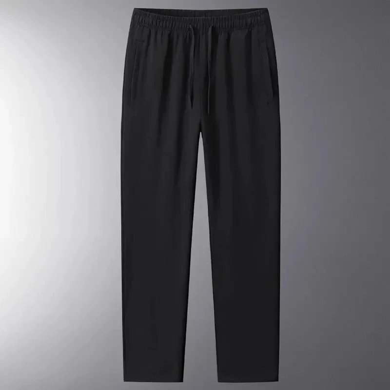 حجم كبير الرجال السود السراويل الطويلة الخريف الشتاء الرياضة سراويل تقليدية 4XL 5XL 6XL 7XL 100-200 كجم فضفاض بنطلون كبير الحجم الرجال الملابس #3