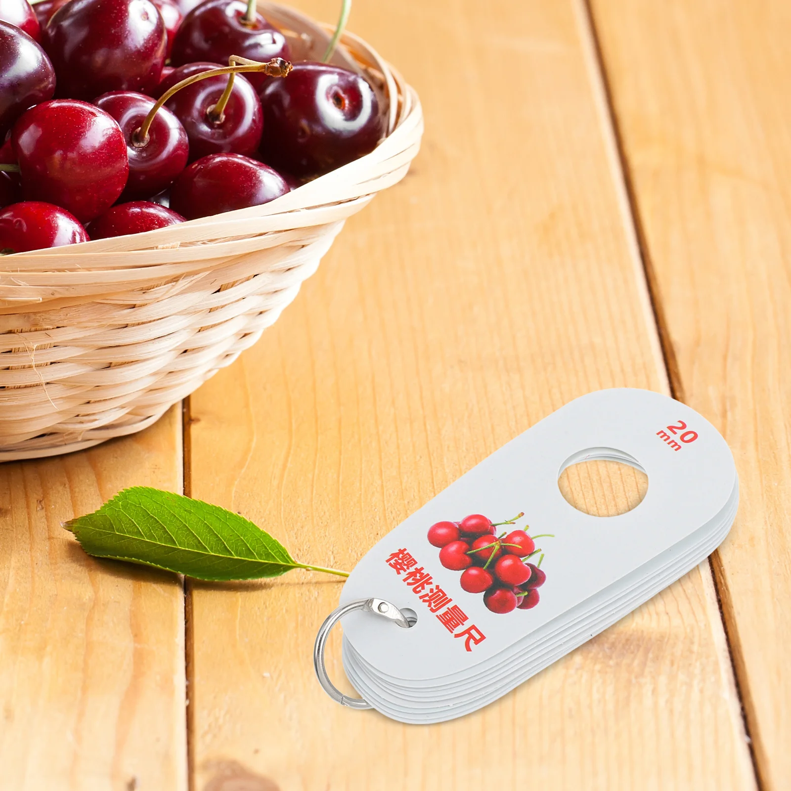 

Cherry Diameter Measuring Caliper Fruit Diameter Card Plastic Ruler Measuring Tool for Blueberry Fruit Grading
