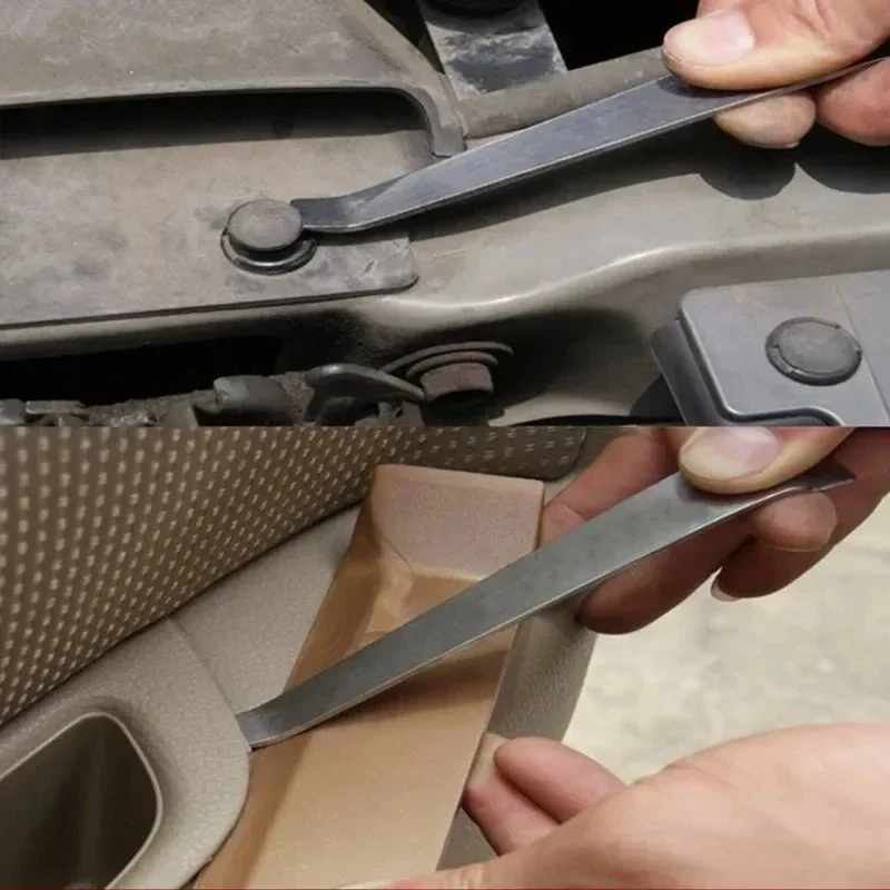 Car Audio Interior Modification and Disassembly Tool, Stainless Steel Rocker, Metal Pry Bar, Buckle Tool, Nail Remover