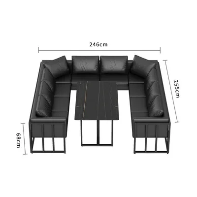 Hot pot restaurant Industrial wind clear bar Pub Bar Table and chair combination Cafe BBQ shop Negotiation room Card seat sofa