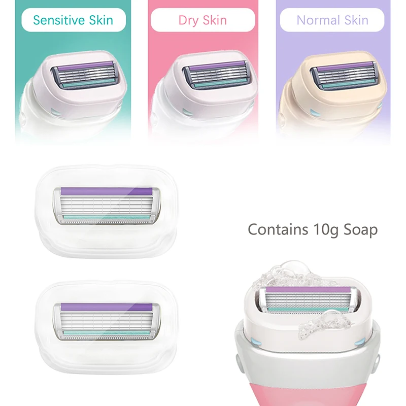 Phụ Nữ Tóc Cạo An Toàn Lưỡi Dao Ban Đầu Dao Cạo Râu Schick Trực Giác Tự Nhiên Da Nhạy Cảm