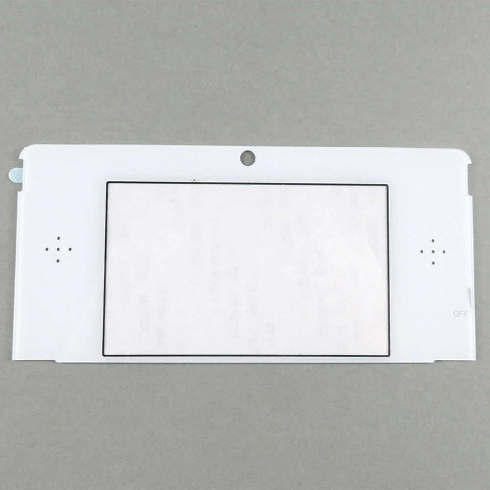TingDong black white Replacement Top Front LCD Screen Frame Lens Cover For 3DS Repair