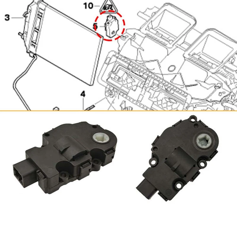 Actuador de puerta de aire HVAC para coche, servomotor A/C, evaporador 64119321034   Para BMW Serie 1 3 4 E87 E90 F20 F30 F32 F33