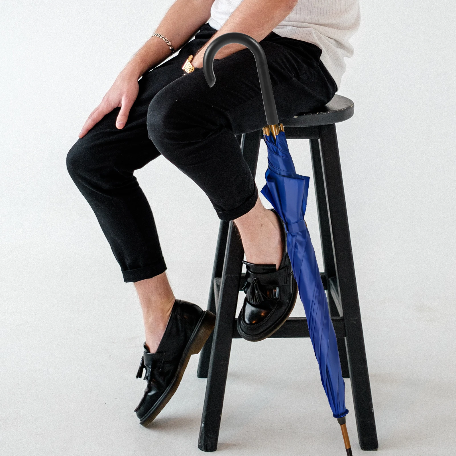 

Plastic Umbrella H Replacement Sturdy Grip for Daily Use Foldable Rain UV Sun Travel Accessories Suitable Men Women