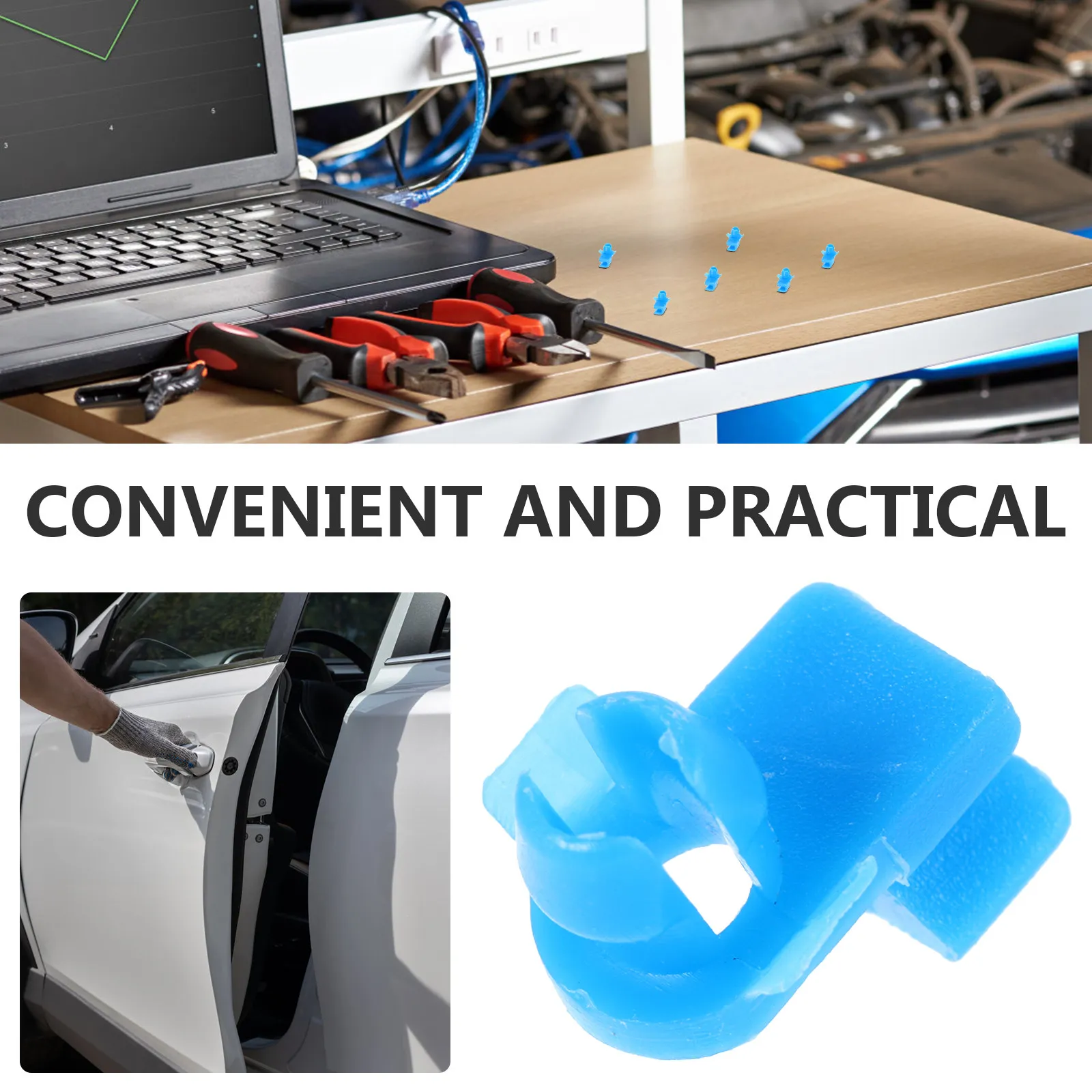 20Pcs Universal Door Lock Buckles Sturdy Plastic Car Door Latch Protector Compatible with Multiple Models Easy Installation