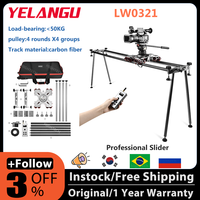 YELANGU LW0321 Professional Electric Camera Carbon Fiber Track Slr Camera Slider Rail Carrying 50kg Fiber Track Portable 210cm