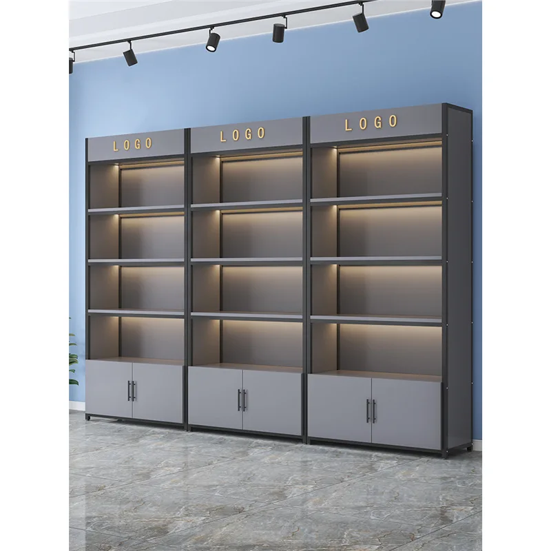 Shelf display cabinet product display cabinet supermarket store tobacco and alcohol cabinet office storage beauty salon sample