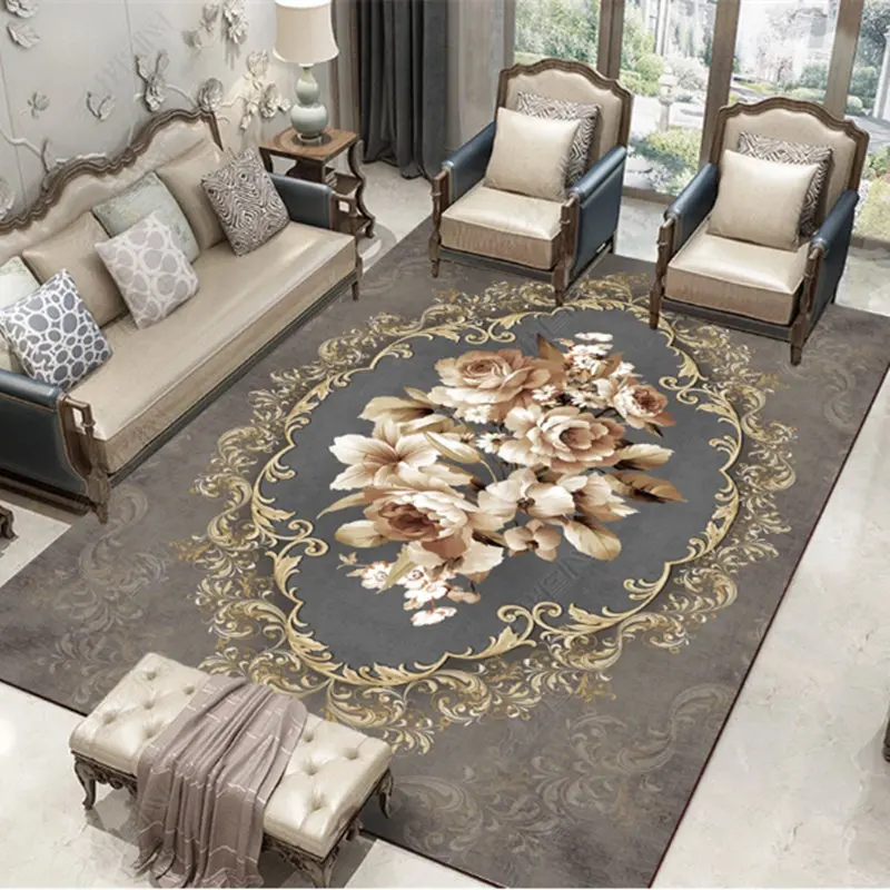 Nordic living room carpet European home large sofa coffee table blanket modern simple American thickened bedroom bedside mattr