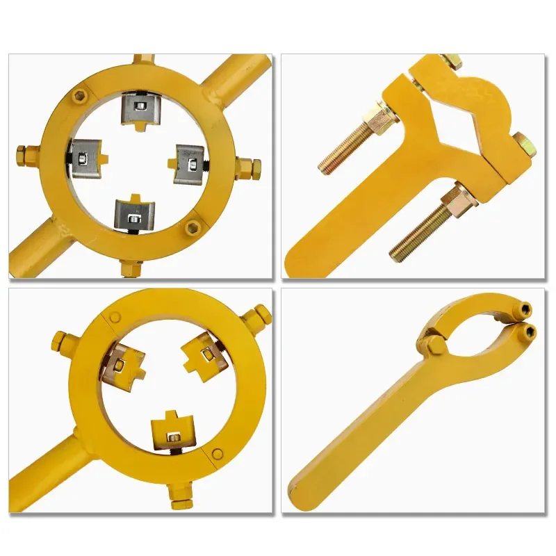 Adjustable Hydraulic Cylinder Spanner Wrench Gland Nut Oil Seal O Rings Removal Tool Heavy Equipment Construction Excavators