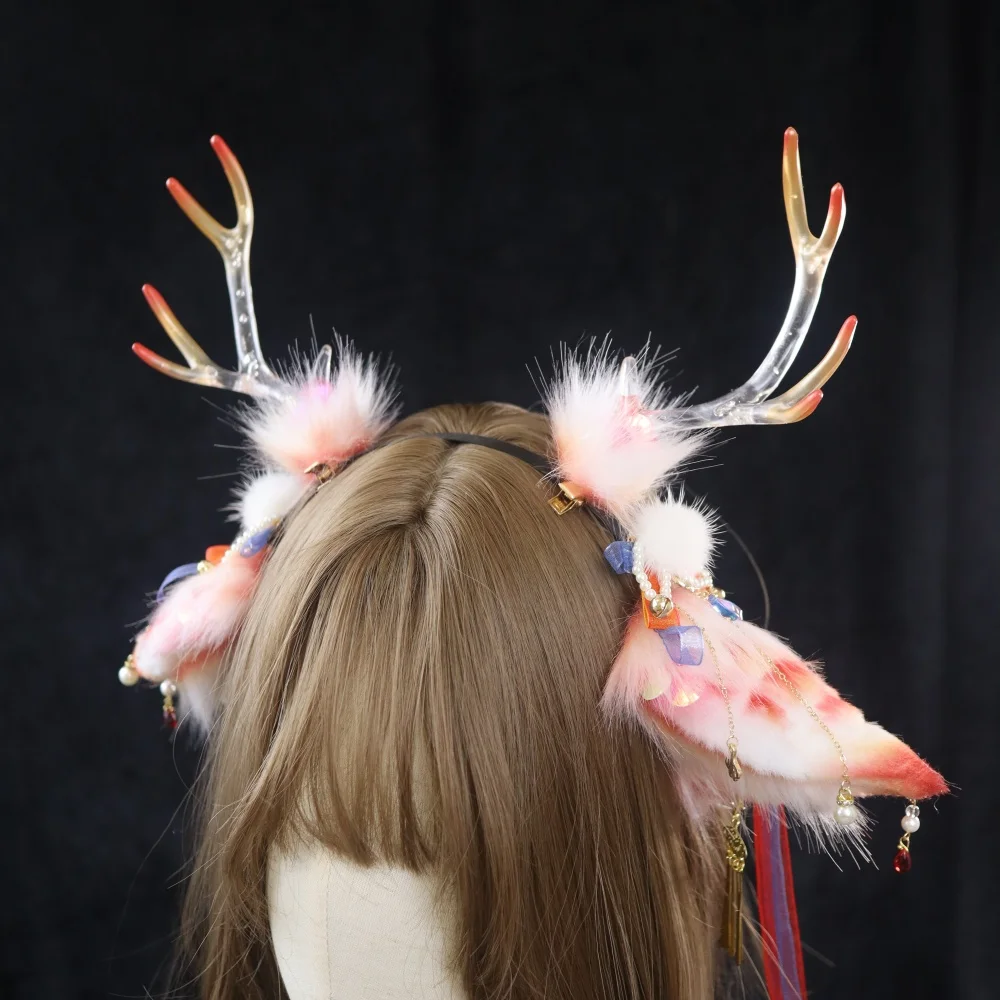 New Product Original Handmade Beast Ear New Year Special Koi Dragon Ear Hair Hoop Lolita Headwear Cosplay Accessories