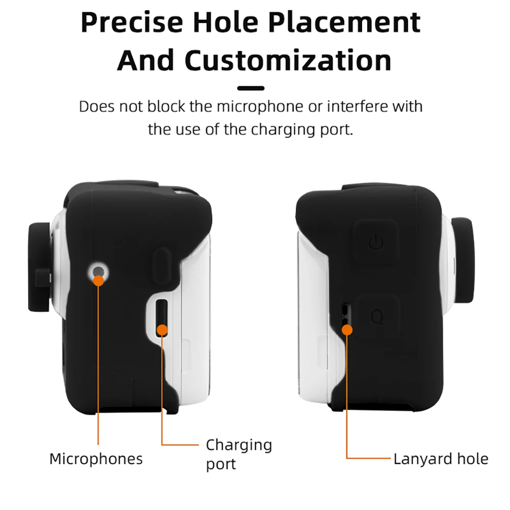 Brdrc-insta360 go 3用シリコン保護ケース,アクションカメラボディとバッテリー,ハウジング,レンズキャップ,ソフトカバーアクセサリー