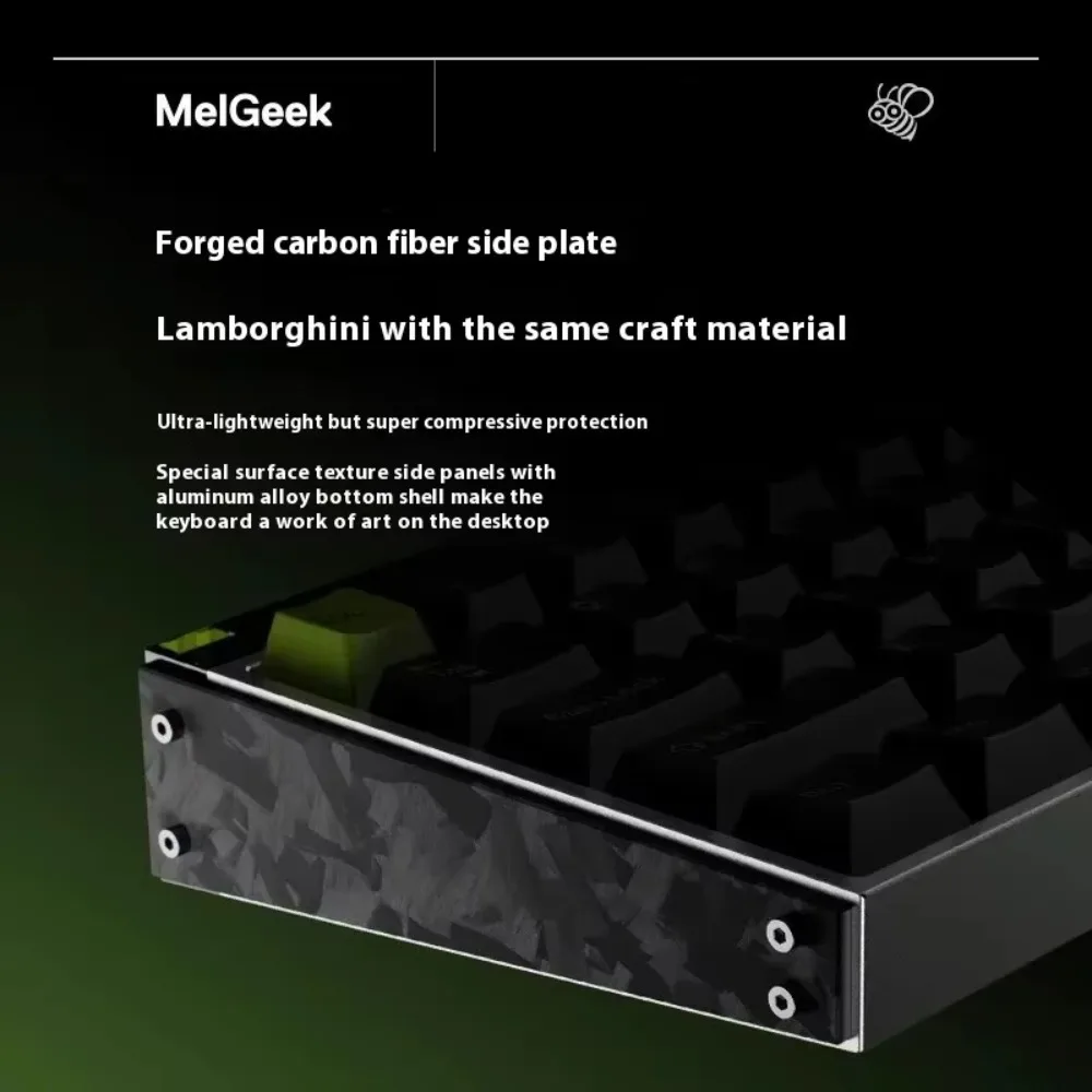 Melgeek MADE68UItra + Interruptor Magnético Teclado Liga de Alumínio 12 E-Sports Teclado para Jogos Personalizado Rgb Hot Swap Gamer Valorant CS