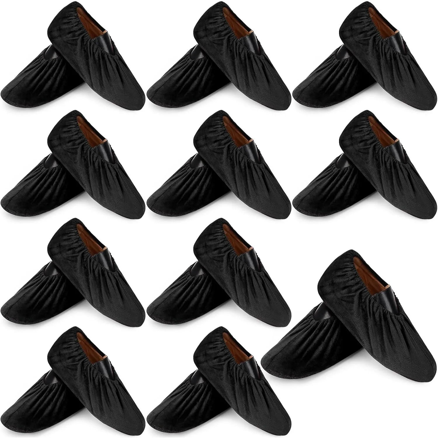 

11Pairs Shoe Covers Reusable Anti-slip Soles Durable Wear-resistant Foot Covers For Indoor Outdoor Durable Foot Shoe Protectors