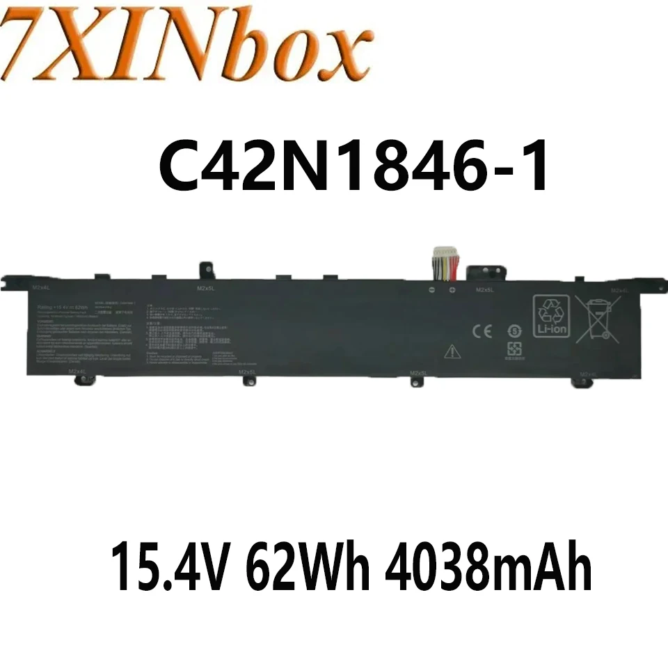 

7XINbox C42N1846-1 15.4V 62Wh 4038mAh Laptop Battery for ASUS ZenBook Pro Duo UX581 UX581G UX581GV UX581LV