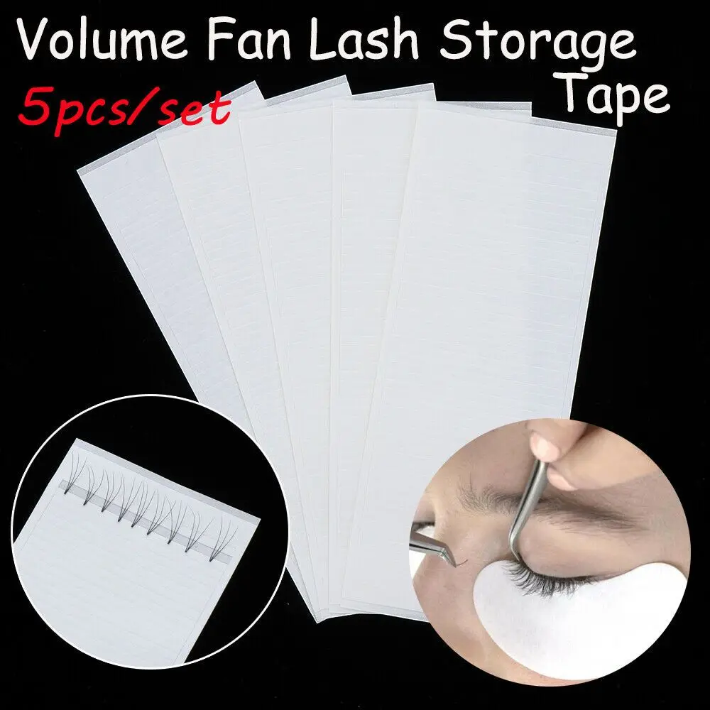 250 Strips Lashes Storage Sticky Strip for Volume Eyelash Fast Blooming Tapes Lash Extension Grafting Eyelash Tool Makeup Tool