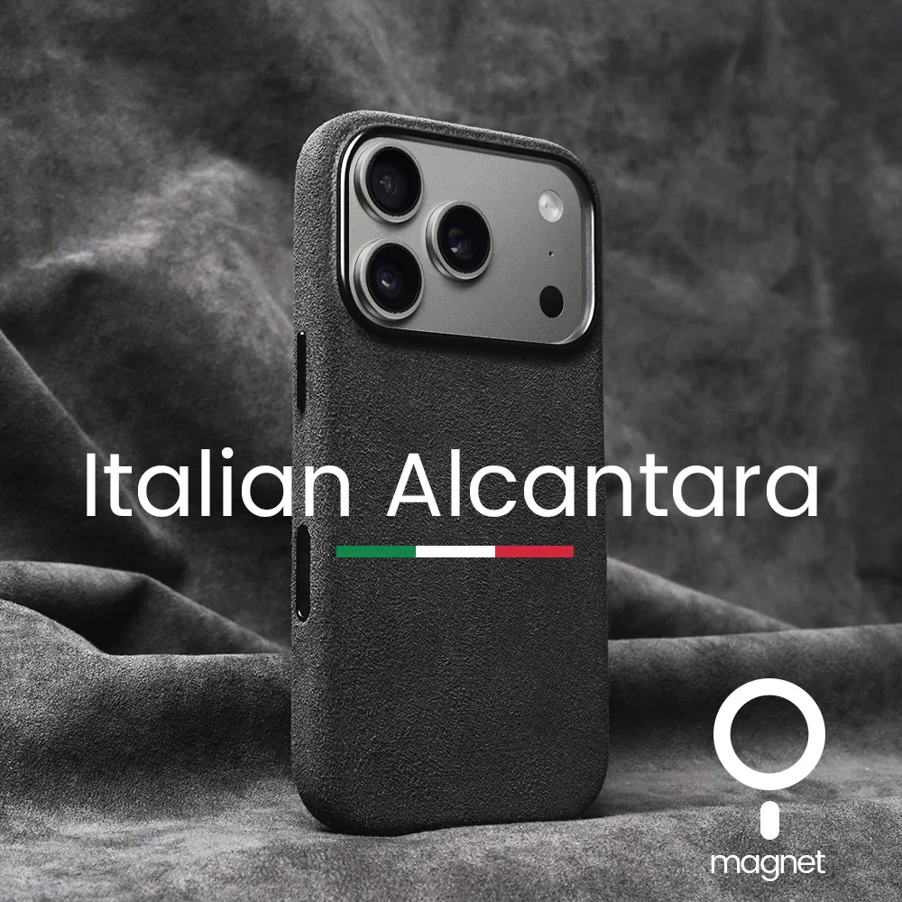 

Магнитный чехол ALCANTARA для iPhone 16 Pro Max 15, 14, 13, 12, мини-роскошные чехлы для телефонов из искусственной кожи с суперкарской замши