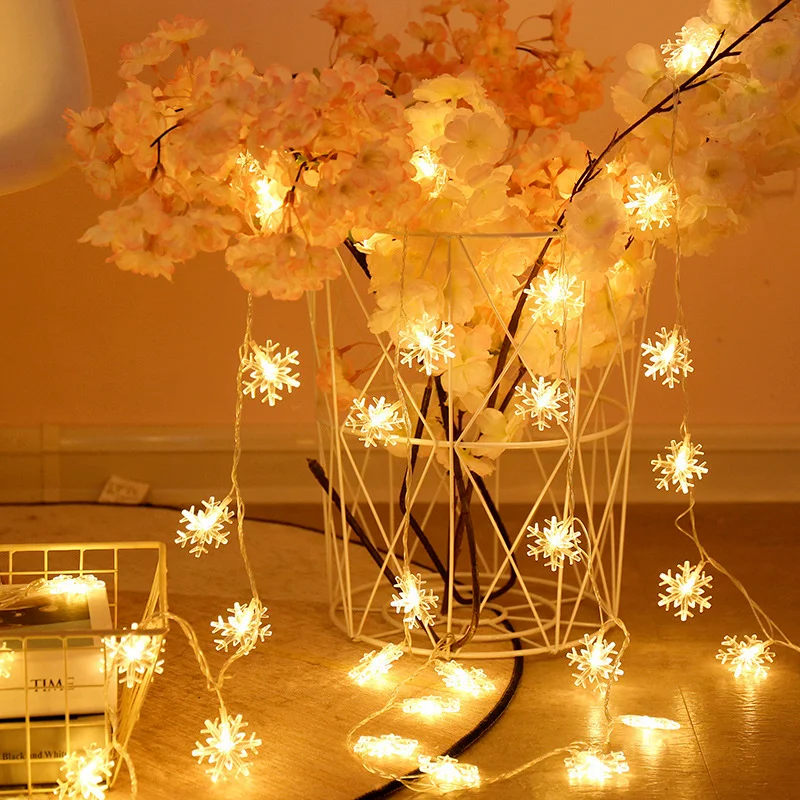 2022 Christmas Ball LED String Light  Warm White Chain Fairy Light Holiday Christmas Wedding Outdoor Decor Battery Operated 3m