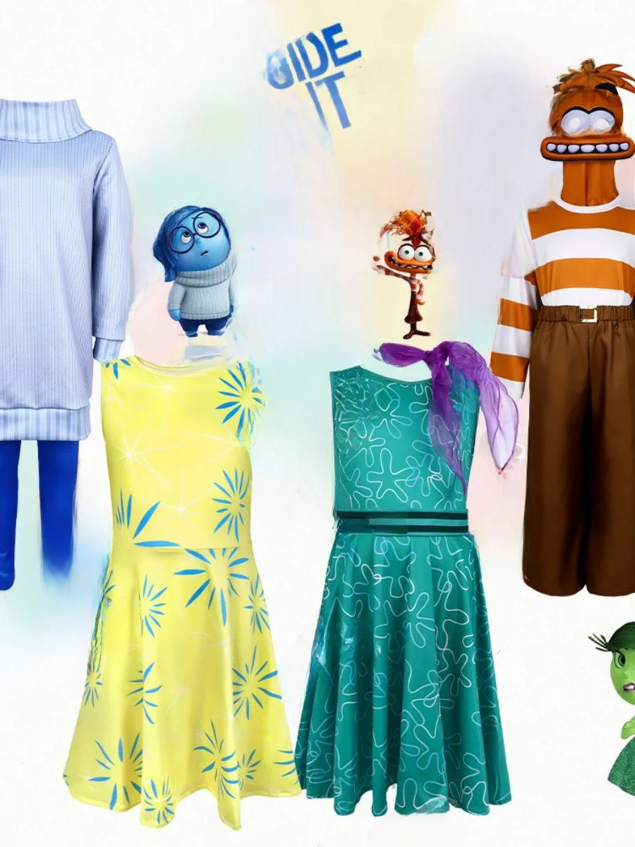 

InsideOut2 Косплей Костюм Сценическое представление Хэллоуин Сценический костюм Майжская полиция Полиэстер Женская традиционная...