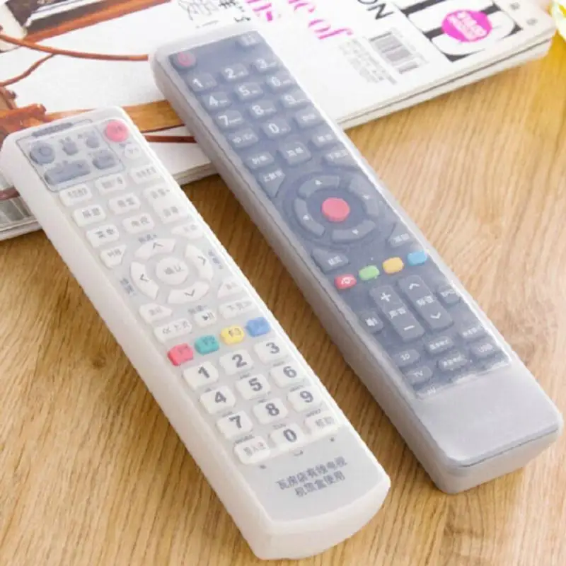 1Pcs Home Remote Protective Case Remote Storage Shell Controller Sleeve Clear Silicone TV Remote Control Cover