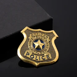 Zootopia Zootropolis Metal Badge Brooch Judy Hopps Police Pin for Women Men Lapel Pin Jewelry