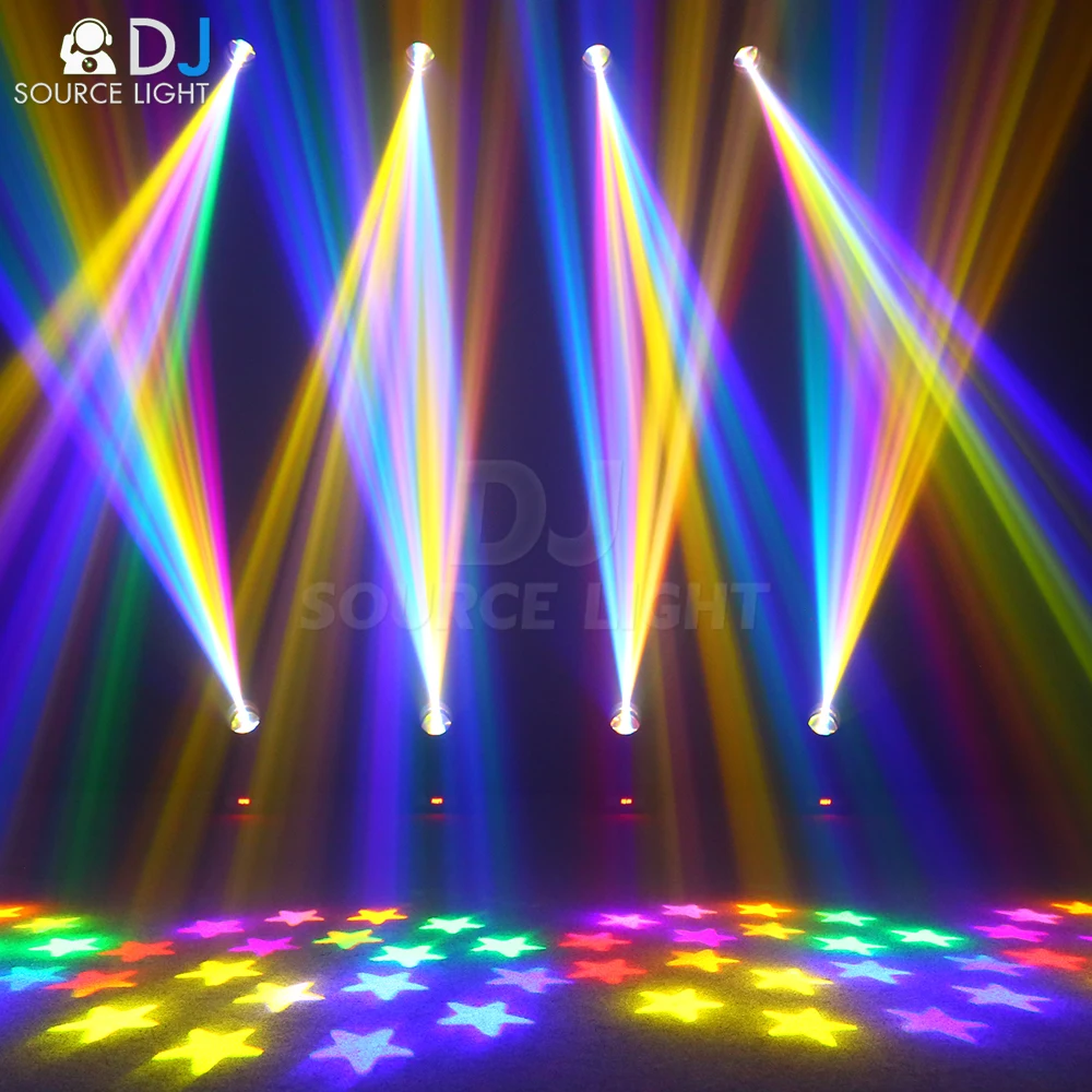 Imagem -06 - Pro Led Moving Head Light Luz Rotativa 13 Gobos Rainbow Effect Lente Grande Saída de Brilho Muito Alto 200w