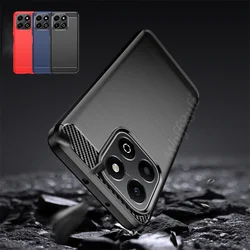 For Huawei Honor X6b Case Cover Honor X6b Capas Shockproof Phone Back Bumper Soft TPU Carbon Fiber Cover Honor X6b X7b X8b X9b