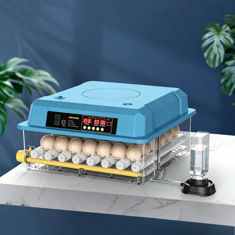 Fully Automatic Incubator Chicken Ducks Goose Pigeon Parrot Egg Incubator Smart Poultry Small Brooder Household Eggs Hatcher