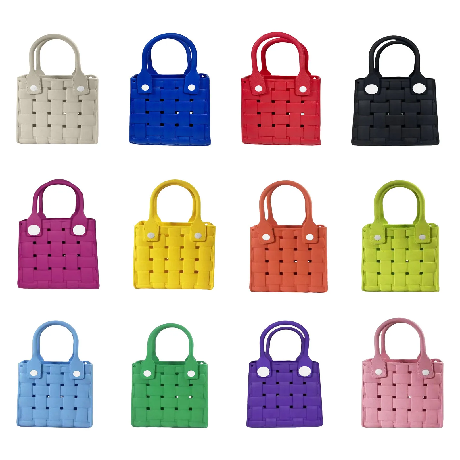 

EVA Personalized Can DIY Beach Bag Hole Bag Lightweight Wear-resistant Waterproof Mini Travel Storage Tote Bag