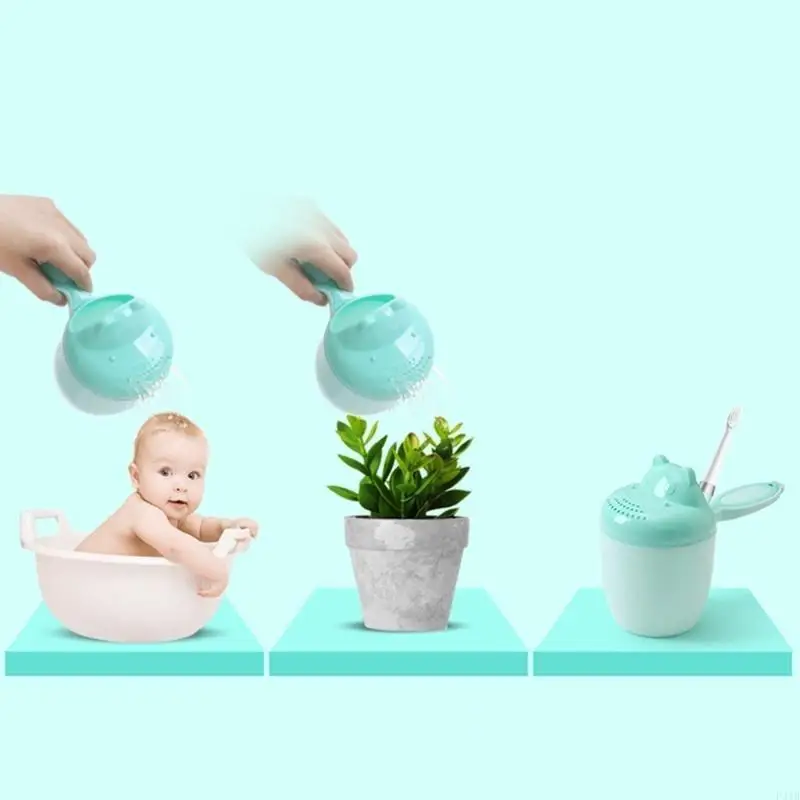 신생아 목욕 Rinser 유아 욕조 장난감 샤워 컵 만화 목욕 워시 헤어 컵 P31B