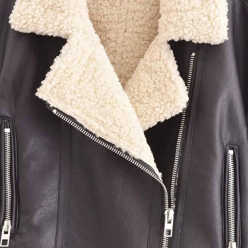Casaco de pele feminino outono inverno novo estilo europeu americano atacado outerwear por