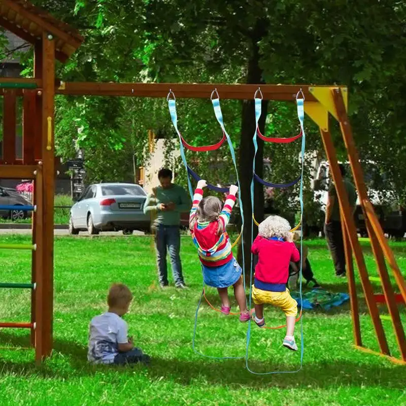 Seilleiter für Kinder, 6,56 Fuß, Baumhaus-Seilleiter mit Edelstahlschnallen, Kletterleiter für Baumschaukeln, Hindernisparcours