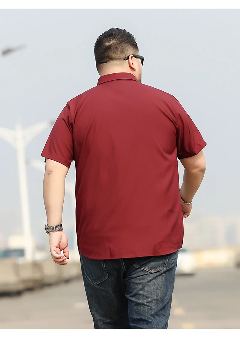 camicie da uomo 8XL 9XL 10XL 7XL taglie forti grandi più grandi 5XL 6XL economiche maniche corte abito estivo camicie a quadri casual blu navy
