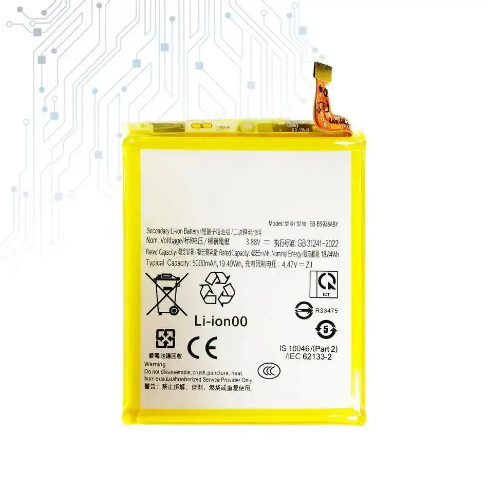 EB-BS928ABY For Samsung Galaxy S24 Ultra 5G S928 High Performance 5000Mah Mobile Phone Battery Premium Replacement