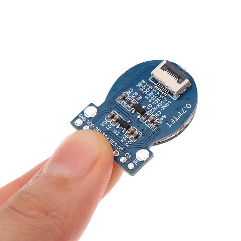 1Pc Display 0.71 Inch TFT LCD Display Module Round RGB 160*160 GC9A01 Driver 8PIN SPI Interface 160x160 PCB For Arduino