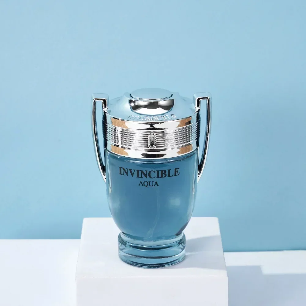 100 مل 3.4FL.OZ عطر أكوا INVINCIBLE للرجال EDP، نوتات وودي المائية، رذاذ عطر المحيط الطازج هدية للرجال #4